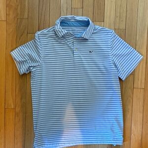 Vineyard Vines Light Blue Striped Polo Shirt